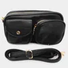 Fashnzfab Solid Rectangle Crossbody Bag In Black
