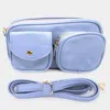 Fashnzfab Solid Rectangle Crossbody Bag In Blue