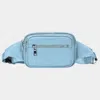 Fashnzfab Solid Rectangle Sling Bag / Fanny Pack / Belt Bag In Blue