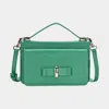Fashnzfab Solid Rectangle Tote / Crossbody Bag In Green