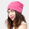 Fashnzfab Solid Satin Lined Beanie Hat In Pink