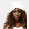 Fashnzfab Solid Satin Lined Beanie Hat In White