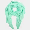 Fashnzfab Solid Scarf In Green
