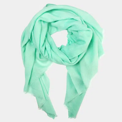 Fashnzfab Solid Scarf In Green