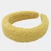 Fashnzfab Solid Sherpa Headband In Yellow