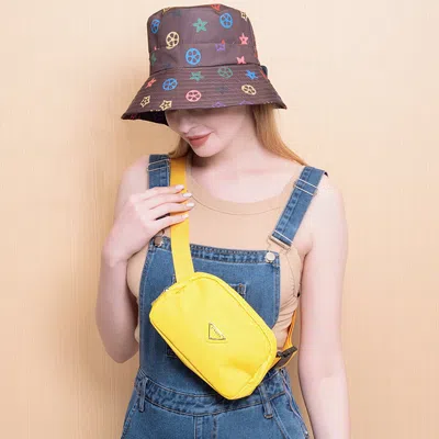 Fashnzfab Solid Sling Bag / Fanny Pack / Belt Bag In Yellow