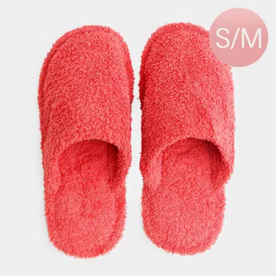 Fashnzfab Solid Soft Home Indoor Floor Slippers Red S/m