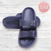 Fashnzfab Solid Soft Sole Slippers - Blue In Blue