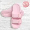 Fashnzfab Solid Soft Sole Slippers Pink M/l In Pink