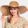 Fashnzfab Solid Straw Sun Hat In Green