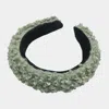 Fashnzfab Solid Teddy Head Band In Green