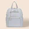 Fashnzfab Solid Trolley Sleeve Backpack Bag In Gray