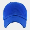 Fashnzfab Solid Vintage Baseball Cap In Blue