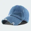 Fashnzfab Solid Vintage Baseball Cap In Blue