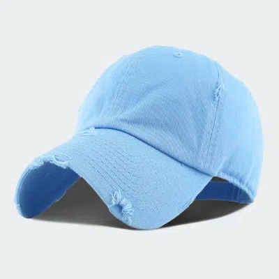 Fashnzfab Solid Vintage Baseball Cap In Blue