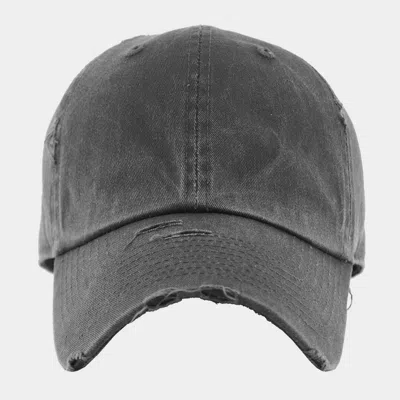 Fashnzfab Solid Vintage Baseball Cap In Gray