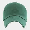 Fashnzfab Solid Vintage Baseball Cap In Green