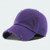 Fashnzfab Solid Vintage Baseball Cap In Purple