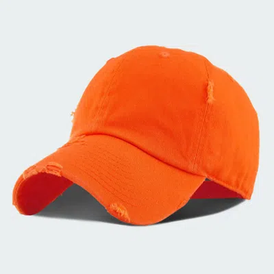 Fashnzfab Solid Vintage Baseball Cap In Red