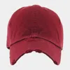 Fashnzfab Solid Vintage Baseball Cap In White