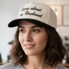 Fashnzfab Sorry About My Husband Message Embroidered Five Panel Canvas Snapback Baseball Cap In Black