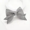Fashnzfab Sparkly Bling Stone Bow Hair Barrette In Silver
