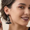 Fashnzfab Spider Witch Hat Charm Drop Dangle Earrings In Black