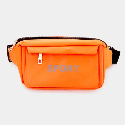 Fashnzfab Sports Fanny Pack In Orange