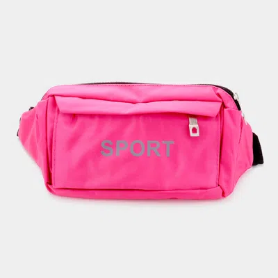 Fashnzfab Sports Fanny Pack In Pink