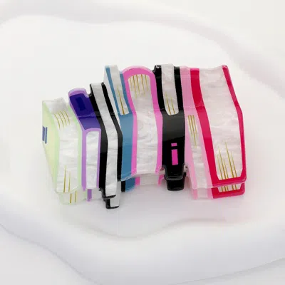 Fashnzfab Stacked Books Hair Claw Clip In Multi