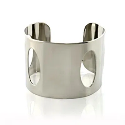 Fashnzfab Stainless Steel Bangle With No Stone In No Stone In Orange