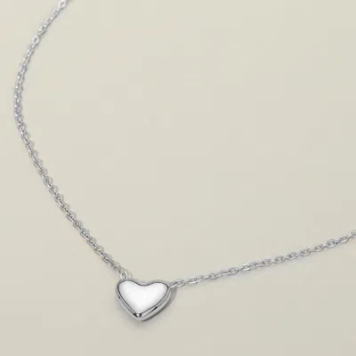 Fashnzfab Stainless Steel Heart Pendant Necklace In Multi