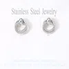 Fashnzfab Stainless Steel Mini Door Knocker Stud Earrings In Multi