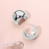 Fashnzfab Stainless Steel Mini Hoop Earrings - Silver In Silver