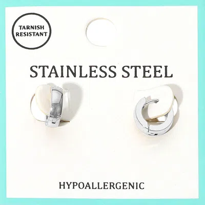 Fashnzfab Stainless Steel Mini Huggie Hoop Earrings In Multi