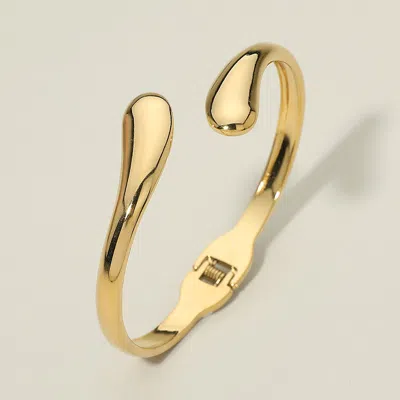 Fashnzfab Stainless Steel Sculpted Wrap Hinged Bangle Bracelet In Pattern