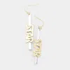 Fashnzfab Star Drop Bar Earrings In Multi