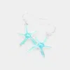 Fashnzfab Starfish Dangle Earrings In Multi