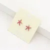 Fashnzfab Starfish Stud Earrings - Fuchsia In Pink