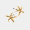 Fashnzfab Starfish Stud Earrings - Lt Col Topaz In Multi