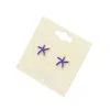 Fashnzfab Starfish Stud Earrings - Sapphire In Gray