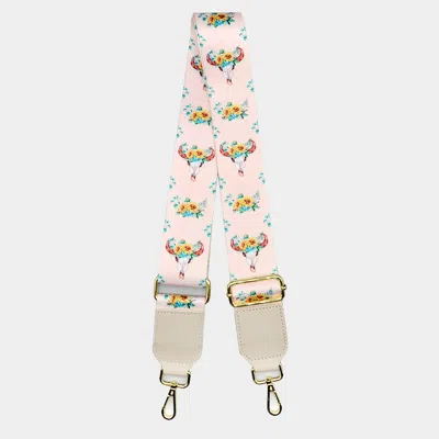 Fashnzfab Steer Head Pointed Bag Strap In Multi