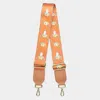 Fashnzfab Steer Head Pointed Bag Strap In Orange