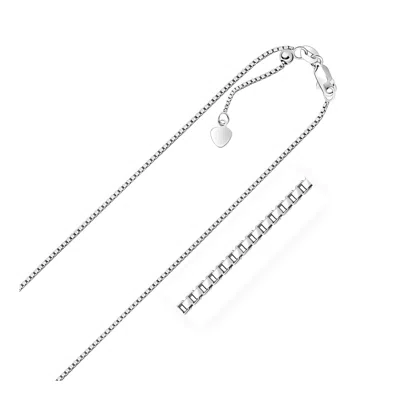 Fashnzfab Sterling Silver 1.4mm Adjustable Box Chain (1.40 Mm)