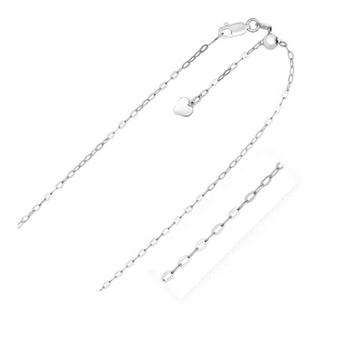 Fashnzfab Sterling Silver Adjustable Piatto Chain (1.50 Mm)