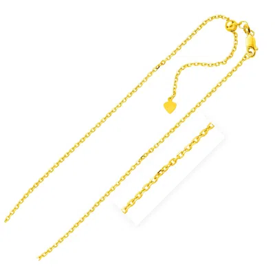 Fashnzfab Sterling Silver Rose Finish Adjustable Cable Chain (1.80 Mm) In Multi