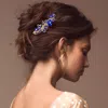 Fashnzfab Stone Embellished Butterfly Flower Accented Hair Comb In Multi