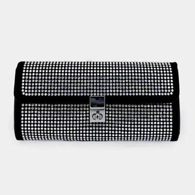 Fashnzfab Stone Embellished Evening Shoulder/crossbody Bag In Multi