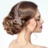 Fashnzfab Stone Embellished Flower Cluster Headpiece In Pink