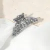 Fashnzfab Stone Embellished Hair Claw Clip In Metallic